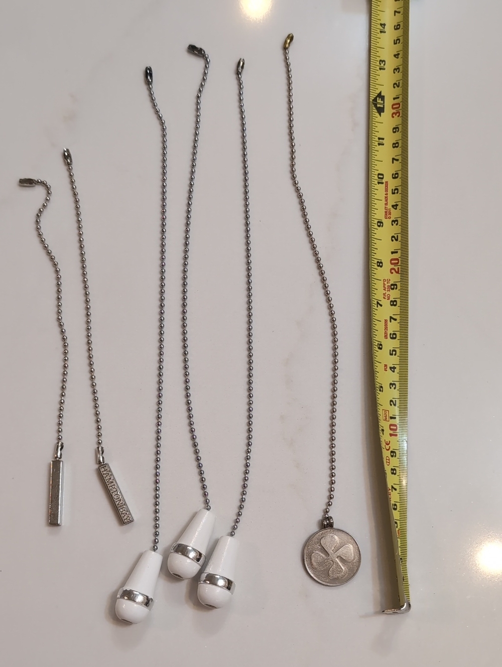 Ceiling Fan Pull Cords Approx 9-13" (Set Of 6)